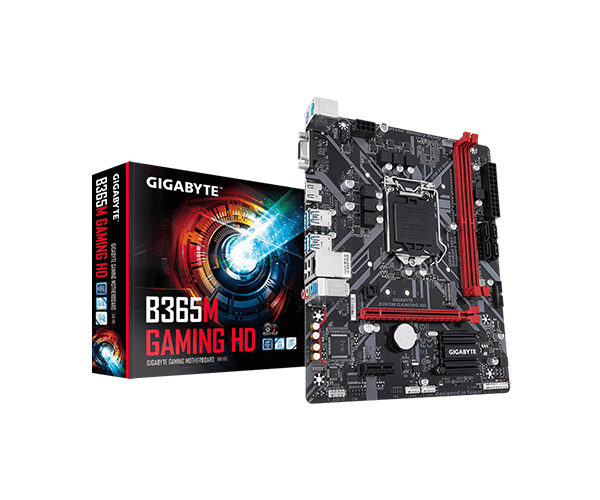 GIGABYTE B365M GAMING HD INTEL MOTHERBOARD SUPPORTS 9TH AND 8TH GEN