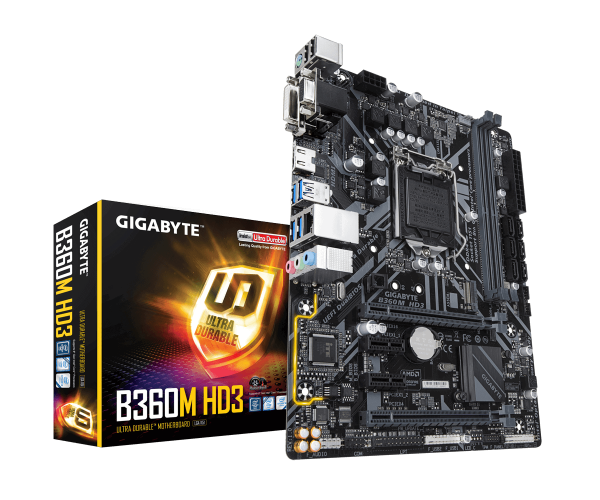 GIGABYTE H370 D3H ULTRA DURABLE 8TH GEN RGB LED WIFI MOTHERBOARD
