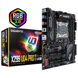 GIGABYTE X299 UD4 PRO ULTRA DURABLE RGB FUSION INTEL MOTHERBOARD