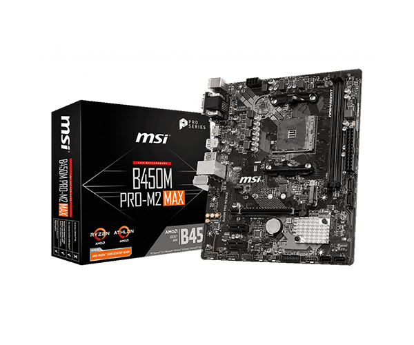 MSI B450M PRO-M2 MAX AMD AM4 GAMING MOTHERBOARD