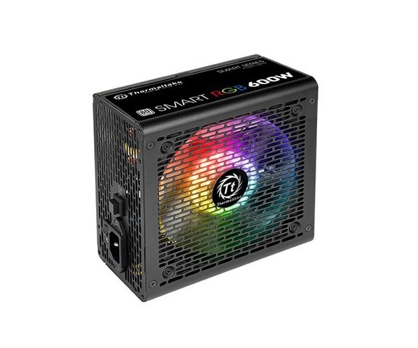 THERMALTAKE SMART RGB 600W SLEEVE CABLE 80 PLUS POWER SUPPLY WITH 5 YEARS WARRANTY 