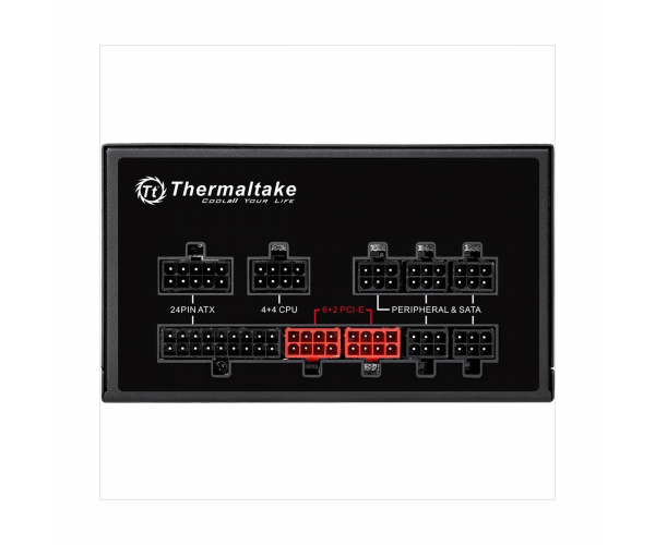 THERMALTAKE SMART PRO RGB 650W FULL MODULAR 80 PLUS BRONZE FLAT SLAVE CABLE POWER SUPPLY WITH 7 YEARS WARRANTY
