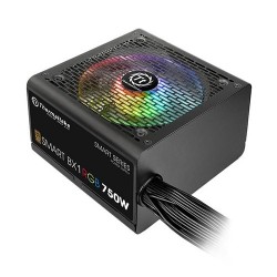 THERMALTAKE SMART BX1 RGB 750W 80 PLUS BRONZE SLEEVE CABLE FLAT POWER SUPPLY WITH 5 YEARS WARRANTY