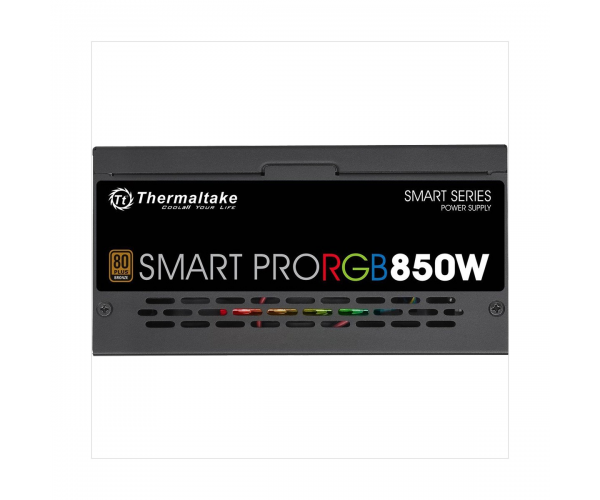 THERMALTAKE SMART PRO RGB 850W FULL MODULAR 80 PLUS BRONZE FLAT SLAVE CABLE POWER SUPPLY WITH 7 YEARS WARRANTY