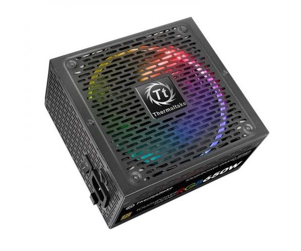 THERMALTAKE TOUGHPOWER GRAND RGB SYNC EDITION 650W FULL MODULAR 80 PLUS GOLD FLAT SLAVE CABLE POWER SUPPLY WITH 10 YEARS WARRANTY