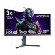 KOORUI 34E6UC 34" 180Hz WQHD VA Curved Gaming Monitor