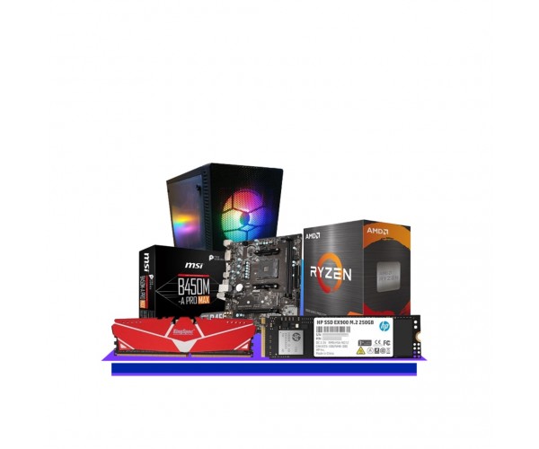 AMD Ryzen 5 5600G Processor with Radeon Graphics and 8GB RAM 250GB SSD