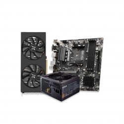 PELADN RX 5600 6G Gaming Graphics Card and MSI PRO B550M-P GEN3 AMD Motherboard and 600W Power Supply