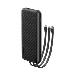 oraimo Slice Link 10000mAh 12W Fast Charge 3 in 1 Portable Power Bank with Built-in Lightning & Type-C & Micro USB Cable