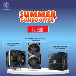 MSI RTX 3060 VENTUS 2X 12GB DDR6 OC GPU  with Cooler Master Elite 600W Power Supply and DeepCool AG400 PLUS CPU Cooler (Combo Offer)