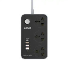 LDNIO SC3412 3 AC Outlets 3 QC 3.0 USB Port Universal Power Strip