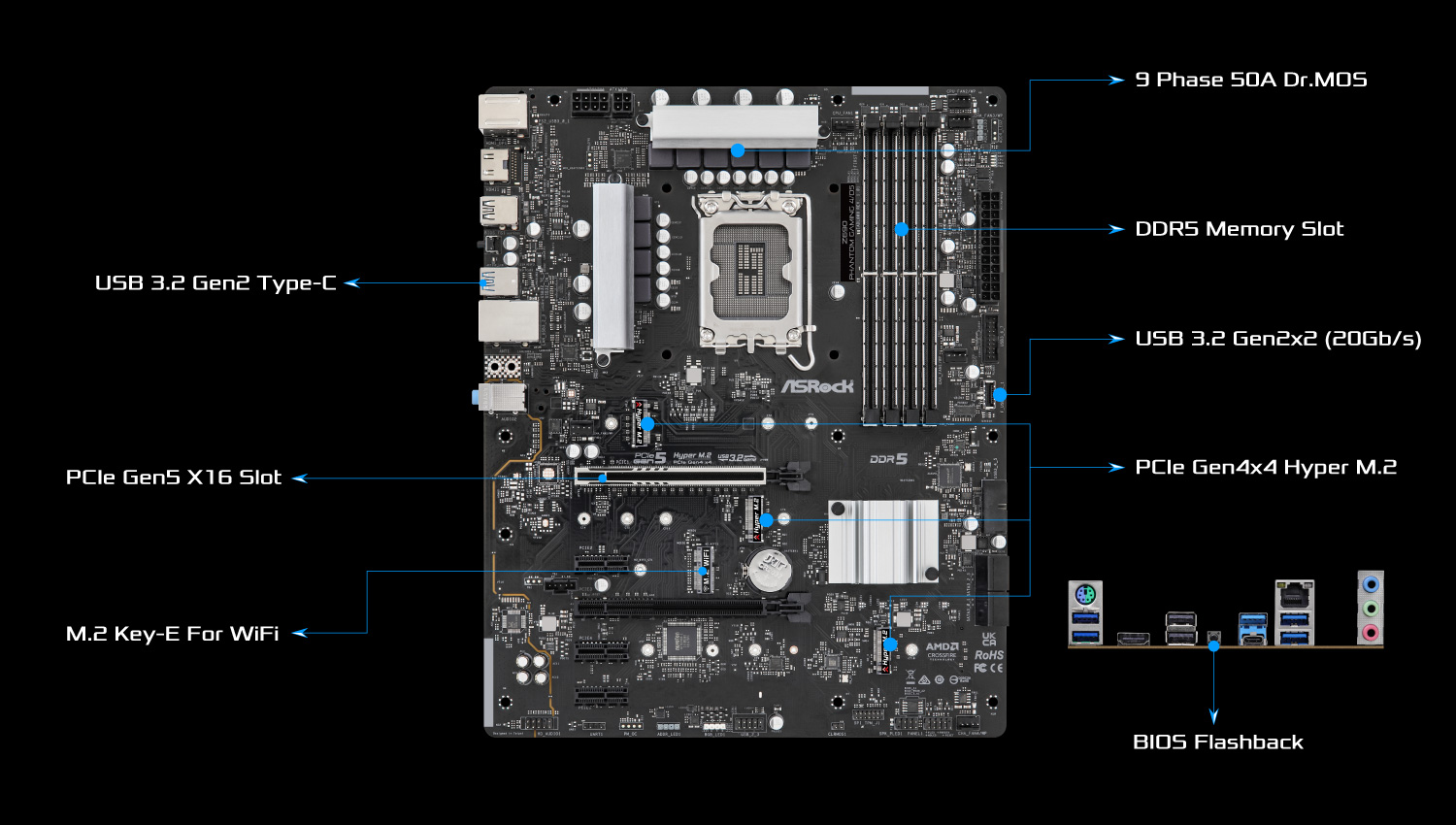 ASROCK Z690 Phantom Gaming 4/D5 ATX 12TH Gen Motherboard Price in
